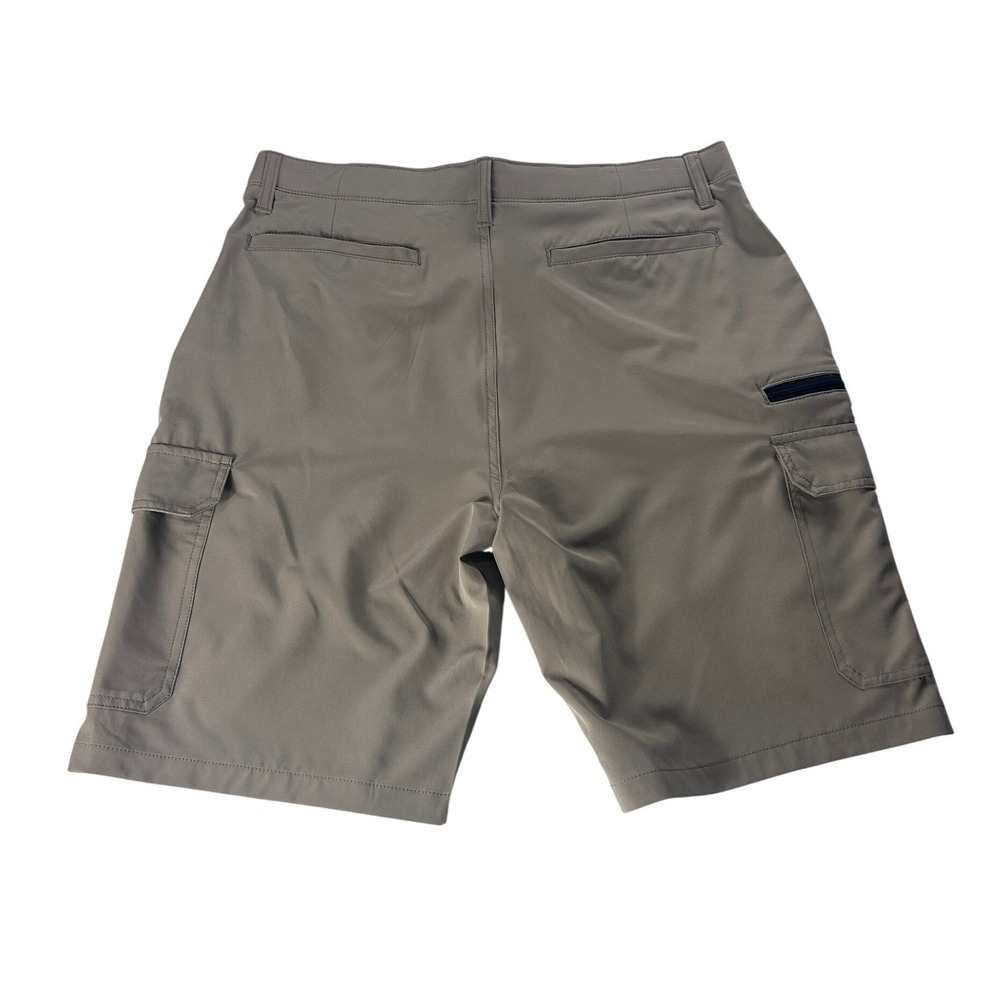 Iron Mens Cargo Shorts Tan Size 34 Stretch Performance Utility Hiking Gorpcore - Picture 2 of 10